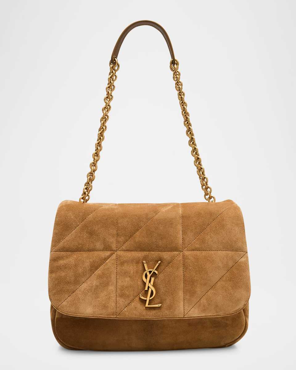 Jamie 4.3 Medium Quilted Suede Shoulder Bag